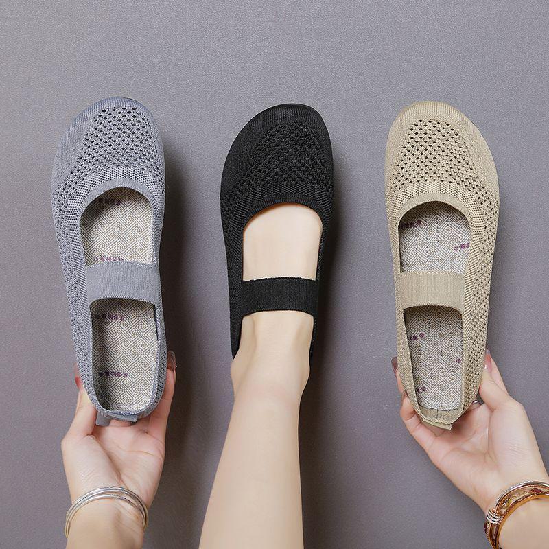 

Breathable Mesh Soft Sole Black Sandals - Comfortable Summer Shoes