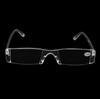 Günstige Unisex-Presbyopie-Brille, Lesebrille, klar, randlos, Lesebrille, transparent, klar, +1,00–+4,00 Dioptrien