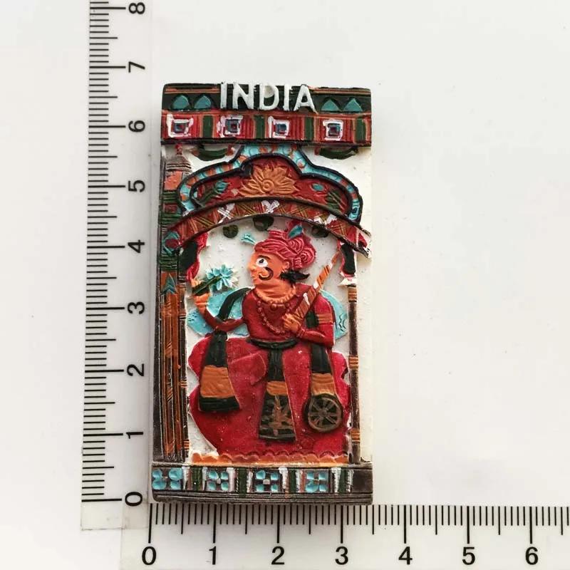 India Travelling Fridge Stickers Creative Tourist Souvenirs Kawaii Fridge Magnets Home Decor Magnetic Stickers for Refrigerator