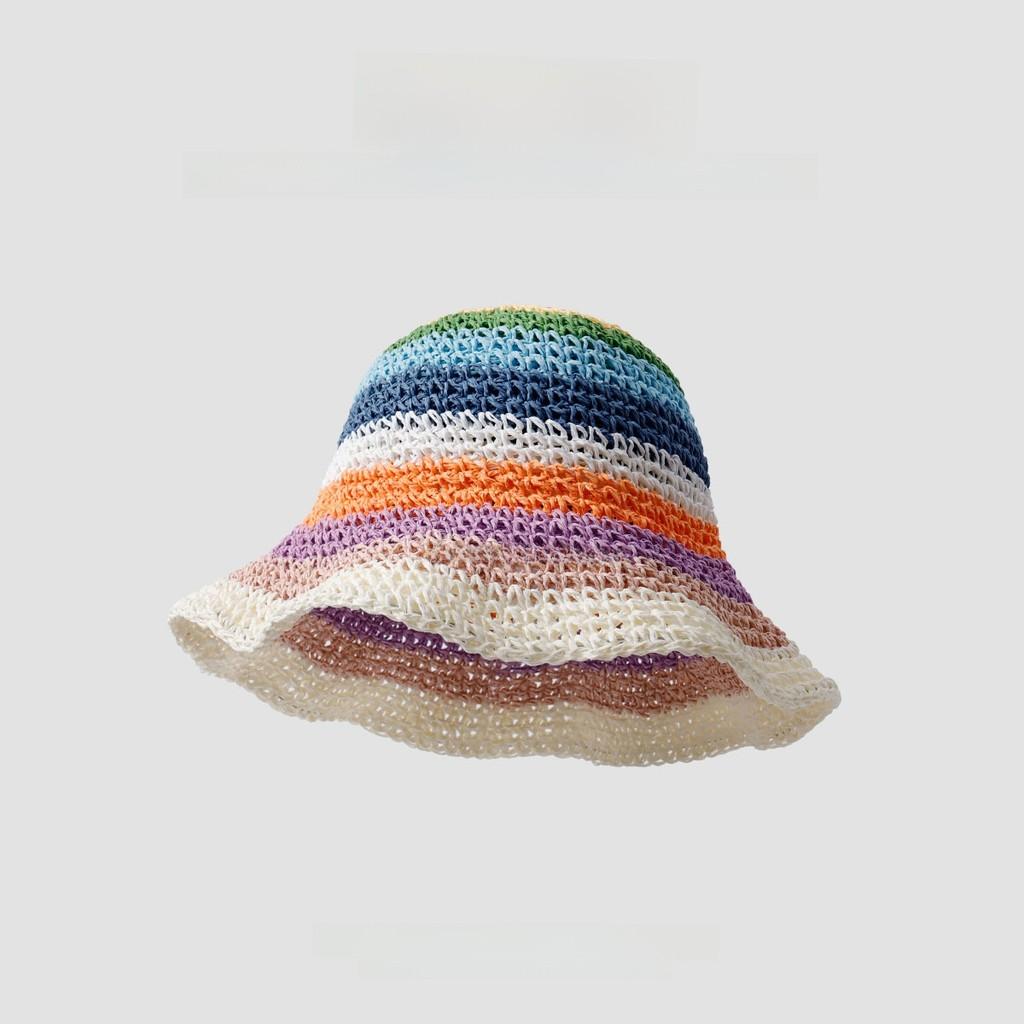 Goldartist Foldable Straw Hat With Wide Brim For Beaching And Sun Protection