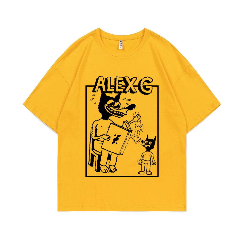 Funny Sandy Alex G Storytelling Logo Graphic Print Tshirt Summer Men Women Causal Pure Cotton T-shirt Male Fashion Vintage Tees