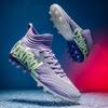 Autumn New Soccer Shoes Boys and Girls Students Competition High-top Spike Lawn Training Shoes