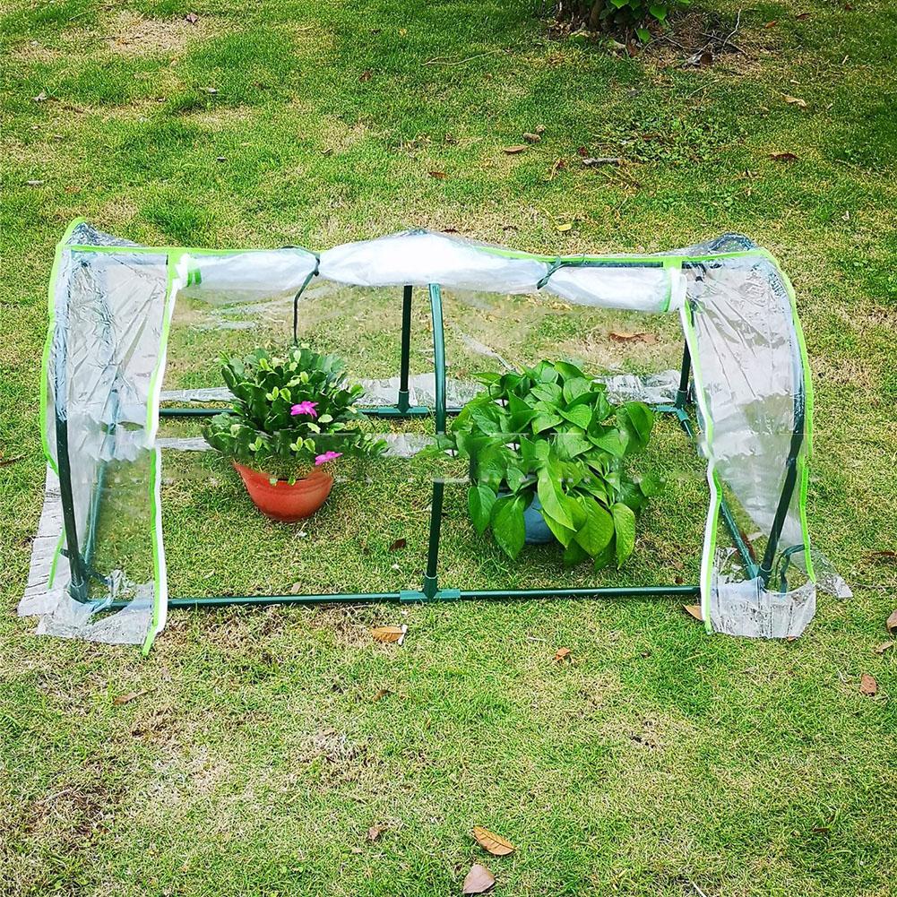Garden Setup 120*60*50 Cm Tunnel Greenhouse Succulent Plant Protection Cover Plant Protection Indoor Outdoor Use
