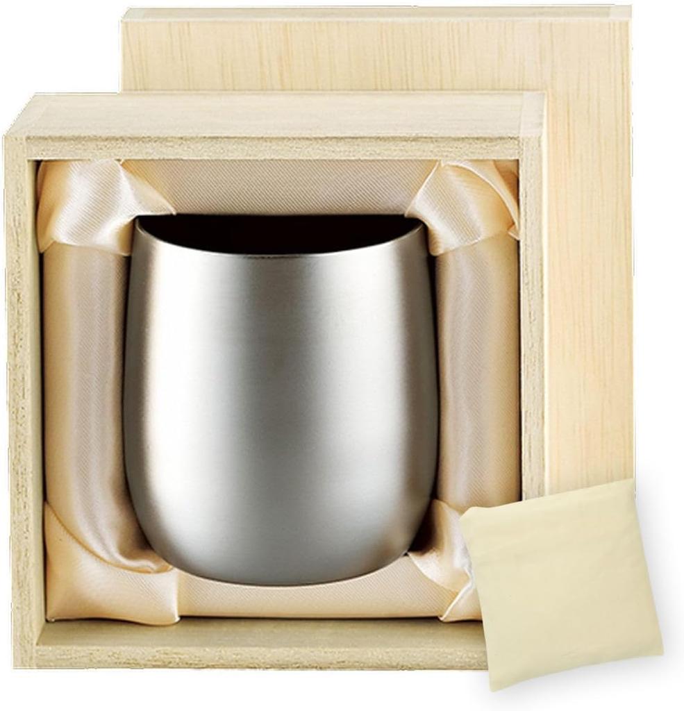 Whiskey Glass Titanium Double Rock Cup 250ml Made in Japan J-kitchens-bag