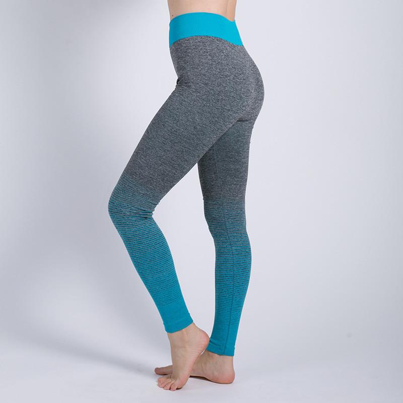 

Женские модные сексуальные эластичные длинные брюки с градиентом из ткани премиум-качества для комфорта Skyblue,XL