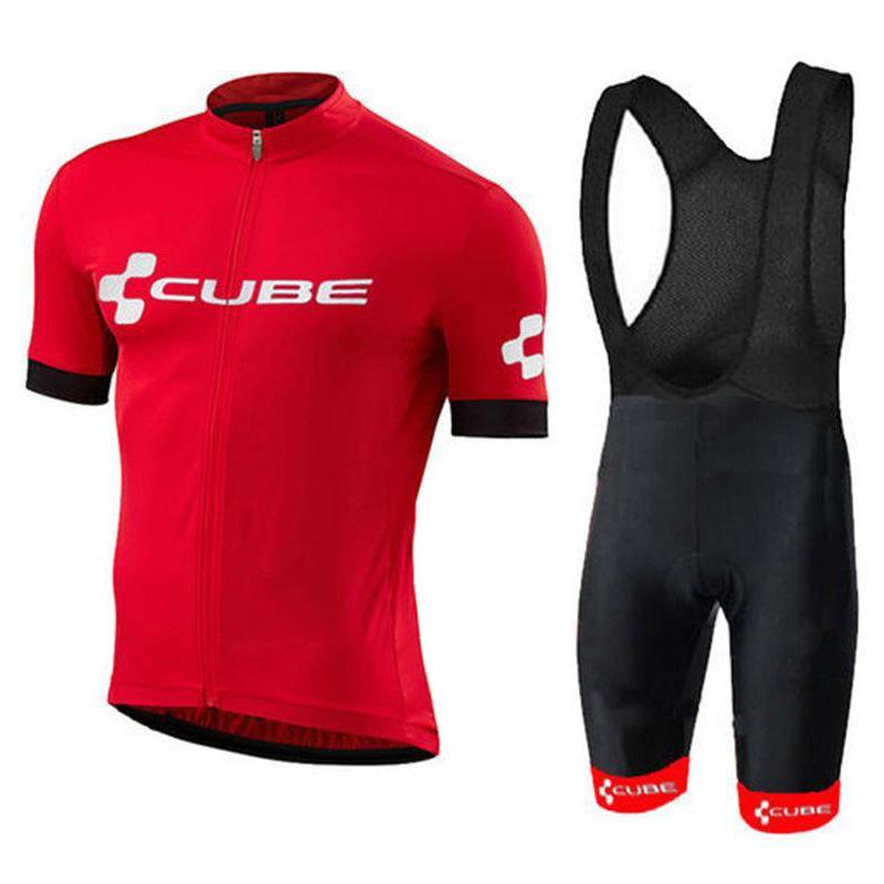 Team Club Short Sleeve Cycling Suit Roller Skating Suit Road Cycling Equipment CUBE