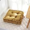 Comfortable Solid Color Dutch Velvet Bay Window Cushion - Thick, Dirt-Resistant, and Portable for Floor Sitting