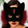 Funny Cat Face Masks Cosplay Half Face Mask Fancy Halloween Masquerade Mask  Theater