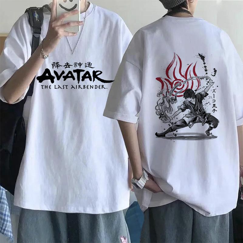 Mode Mange T-Shirt Avatar Der Letzte Luftbändiger Y2k Shirt Streetwear Appa Yip Lässiges T-Shirt Hip Hop Harajuku T-Shirts Oberteile Kleidung