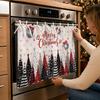 Christmas Tree Oven Door Curtain Decoration for Holiday Kitchen Decor