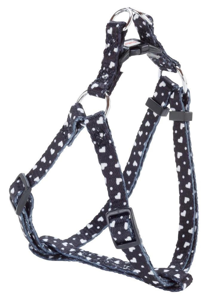 Petio ARFashion Heart Dot for Mini Size XS Harness, Black, Dogs,