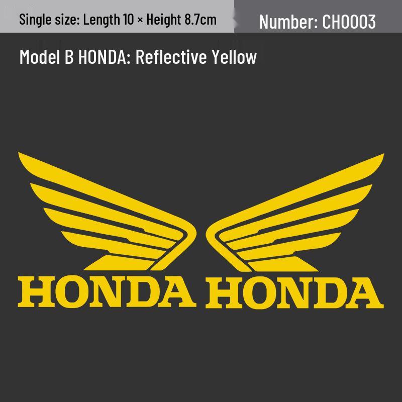 Honda Wings Motorcycle Decals - Girly Cute Laser-Modified Stickers for Electric Bikes
