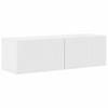 Wall Mounted TV Cabinet Set 2 pcs Glossy White 98 x 31 x 29.5 cm