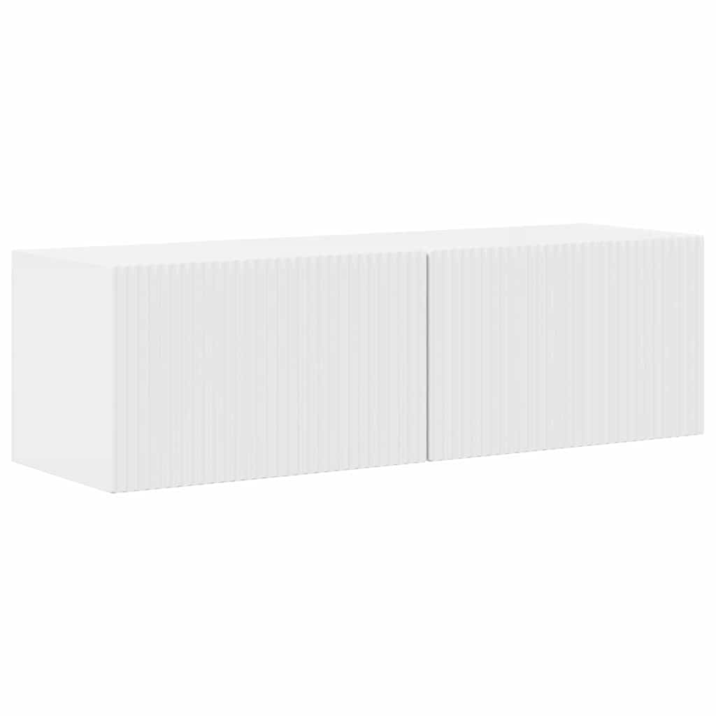 Wall Mounted TV Cabinet Set 2 pcs Glossy White 98 x 31 x 29.5 cm