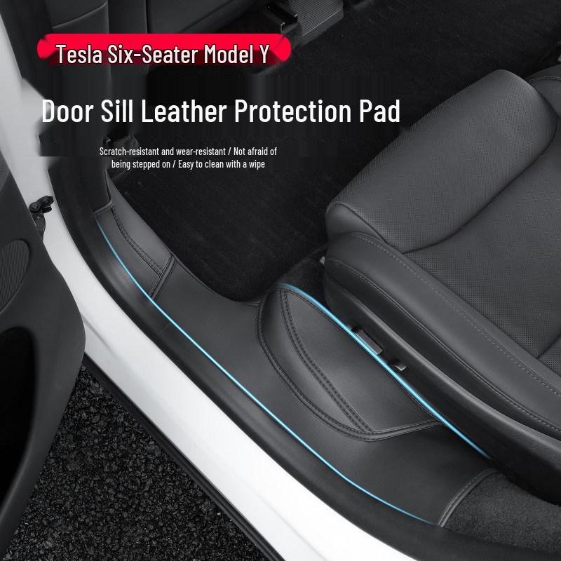 Tesla Model Y/YL 6-Seater Front Door Protection & Sill Strips - Full Coverage Accessory