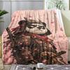 Panda Samurai Warrior Throw Soft Flannel AC Blanket Lightweight Summer Nap Throw Cozy Blanket for Sofa Bed Travel Home