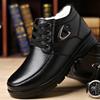 Mode Herrenschuhe Winter Verdicken Warmhalten Herren Casual High-Top Leder Stiefeletten Dick Anti-Rutsch Baumwollschuhe 2025