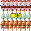 10/1PCS Santa Claus Balloon Foil Kids Balloon Christmas Balloon Xmas Balloon Christmas Party Decoration 2024 New Year Supplies