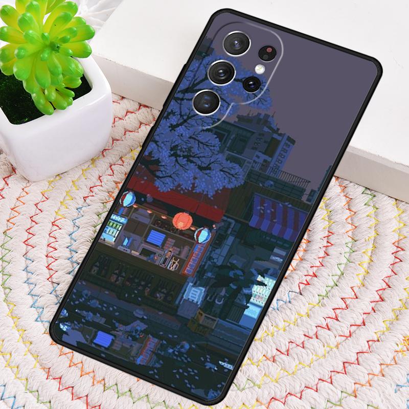 Art Pixel Aesthetic Phone Case for Samsung Galaxy note 10 pro S26 Ultra S23 S24 FE S25 S21 S22 PLUS shockproof Cove