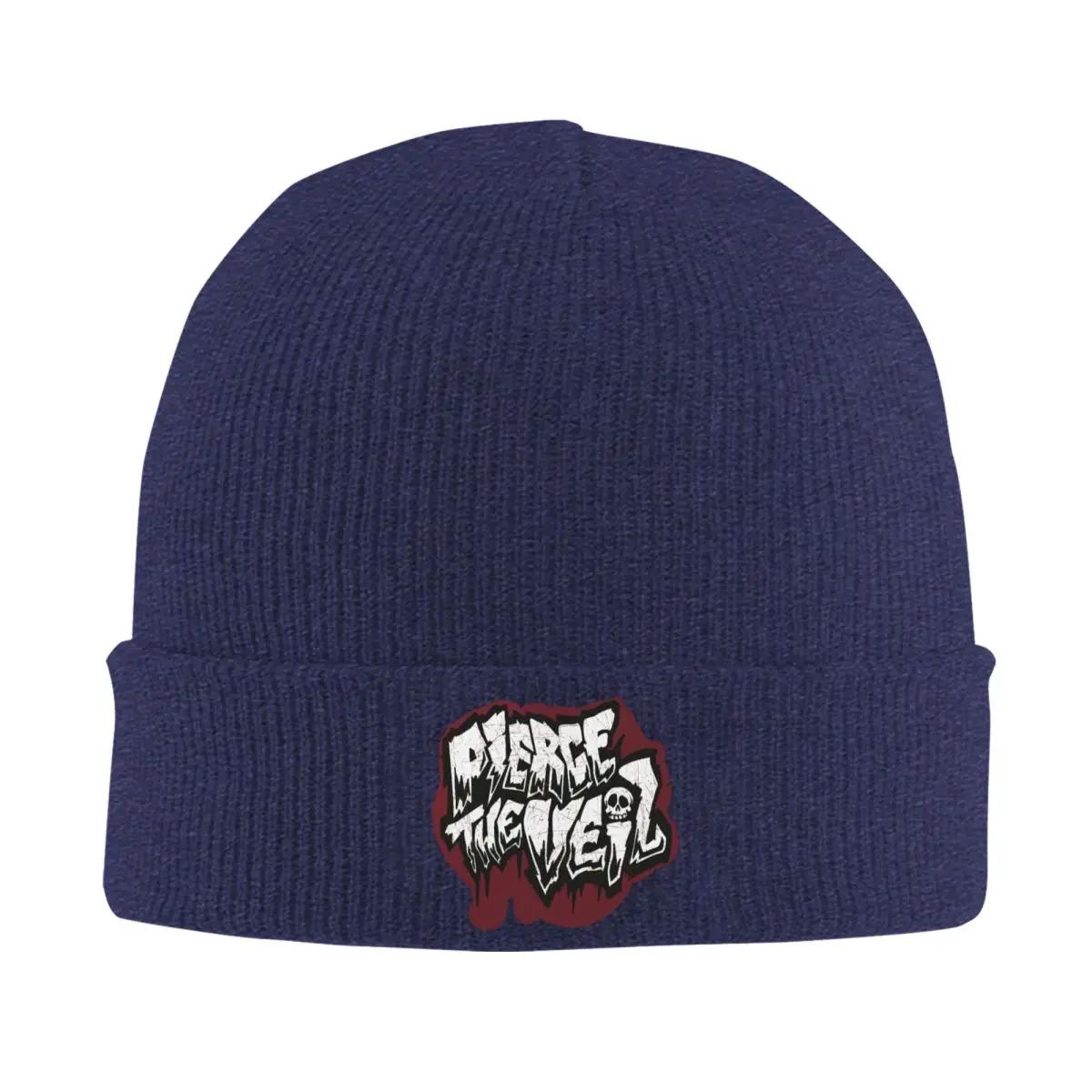 

Pierce The Veil Warm Knitted Cap Fashion Bonnet Hat Autumn Winter Outdoor Beanies Hats for Unisex Adult One Size