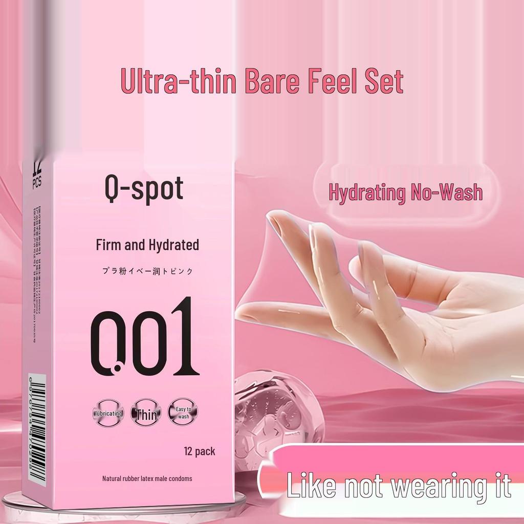 Women's Q-spot Ultra-thin Hyaluronic Acid Condoms: Long-lasting, Watery, Health-focused Erotic Design.