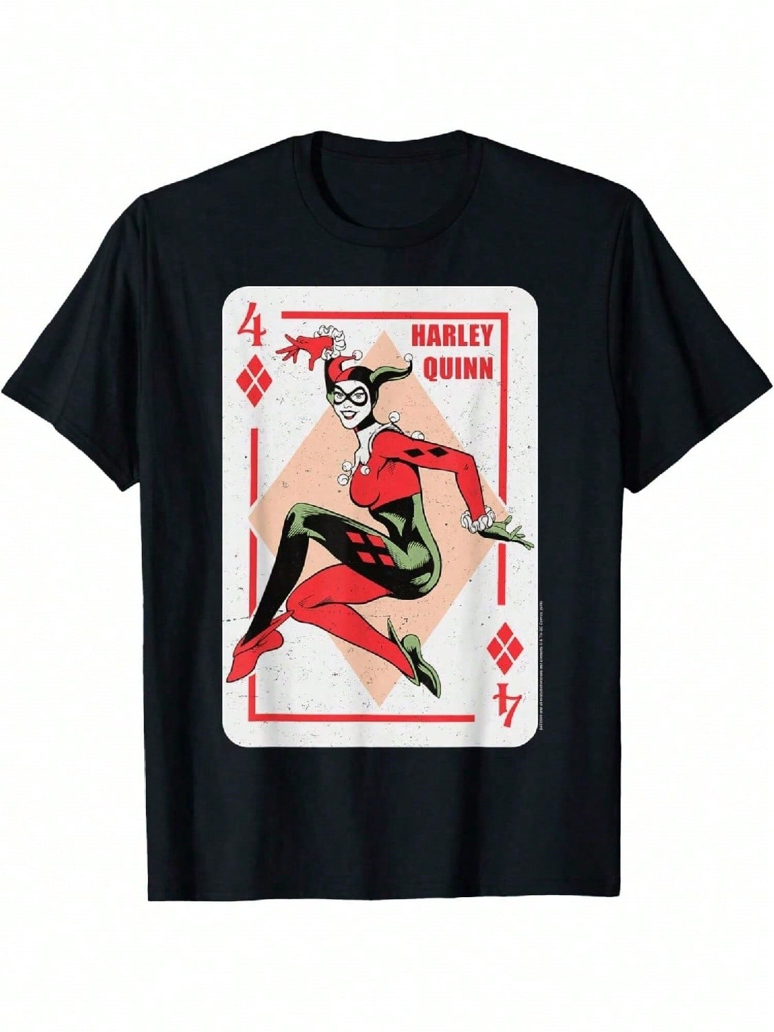 DC Comicss Batmans Playing Card T-Shirt S разноцветный