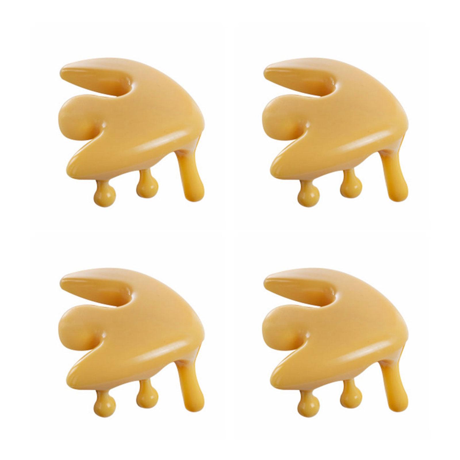 

4 шт. Протекторы углов стола в форме капли воды, бамперы для краев, подушка, защита углов мебели для безопасности ребенка, легко установить жёлтый