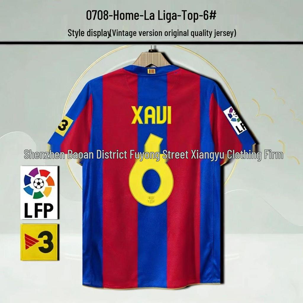 Barcelona Retro No. 10 Messi & No. 9 Ronaldo Commemorative Jersey