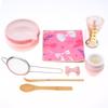 8PCS Matcha Tea Set Pink Gradient Japanese Style Complete Matcha Bowl Kit Perfect Gift for Wedding Housewarming