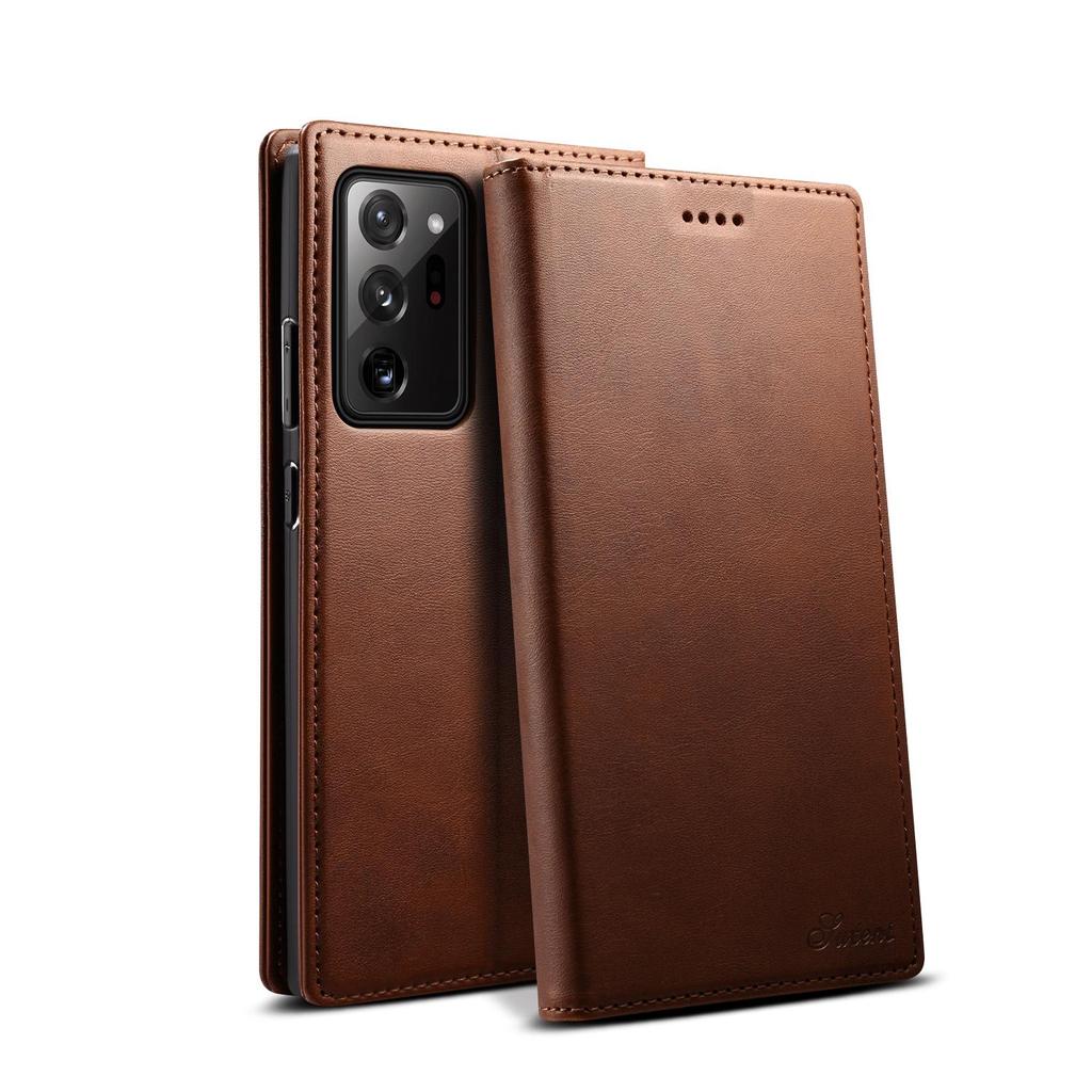 Samsung S24/S24Plus/Note20Ultra Leather Flip Cover with Card Holder