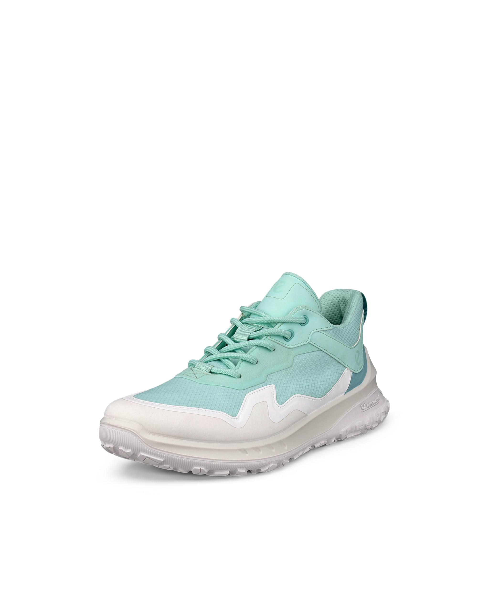 

ECCO Ultra Terrain Genuine Leather Women s Outdoor Sneakers, 82433361228, Bright White/Emerald/Aquatic, Size 23.5 cm, 3E