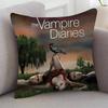 TV Drama The Vampire Diaries Cartoon Series Square Pillowcase Soft Waist Sofa Cushion Cover Bedroom Room Pillowcase
