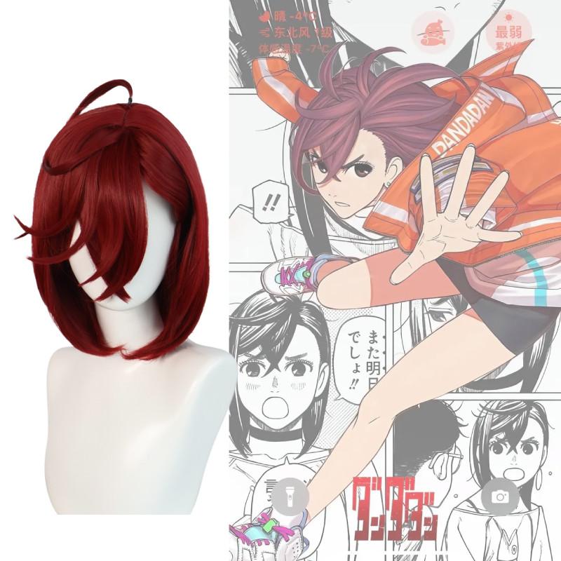 Dan Da Dan Cosplay Wig With Hightemperature Silk For Role Playing And Scene Use