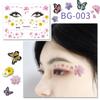 Waterproof Glitter Tattoo Stickers for Music Festival Face Makeup and Party Dance
