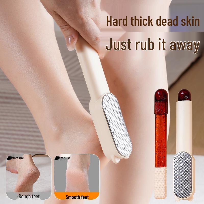 Dual Foot File: Remove Dead Skin & Calluses - Home Pedicure & Heel Scraper Tool