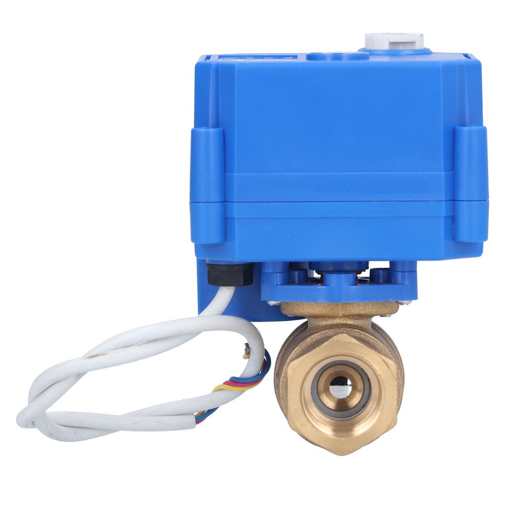 Electric Ball Valve BSP Brass Motorized Mini DN15 1 2in DC12V 3 Wire Setup Accessory