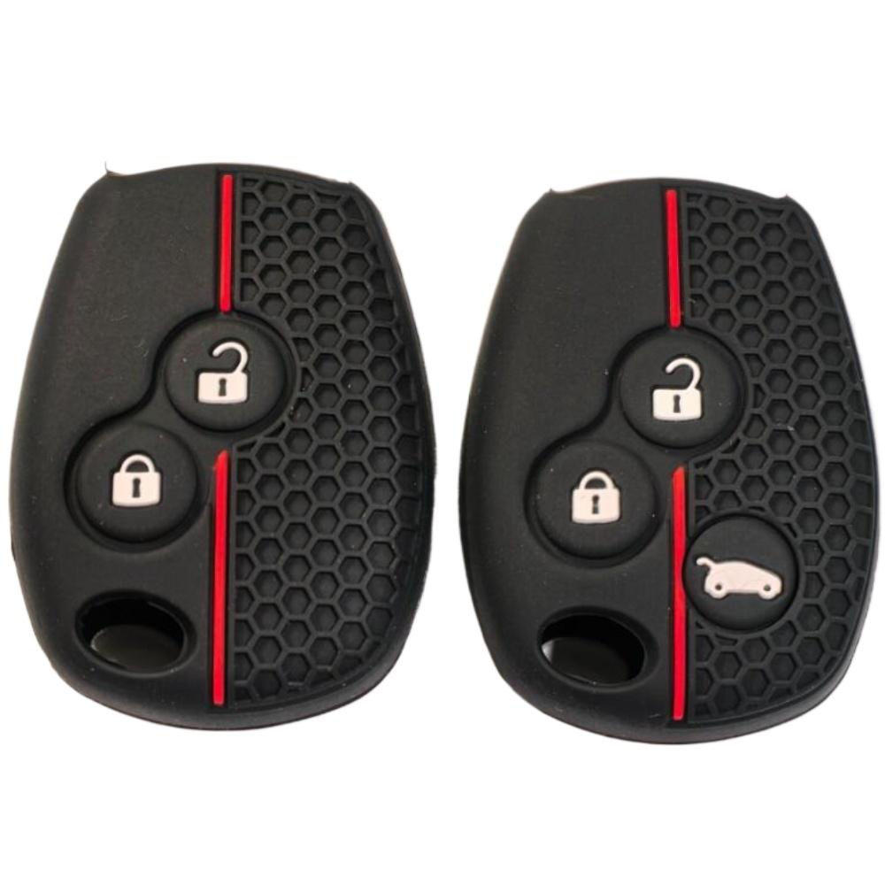 Silikon-Autoschlüsselhülle für Renault Trafic Clio Duster Logan Dacia Sandero für Nissan Terrano Almera