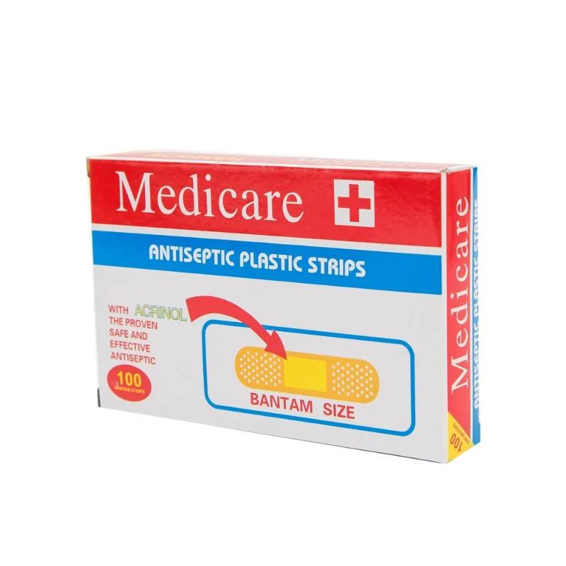 Hemostatic Patch 100pcs/set Bandage Plaster Bandage Emergency First Aid Non-woven Non-woven Breathable Waterproof Sterile Paste