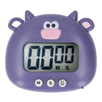 Digitální kuchyňský časovač, odpočítávání, zvuk kresleného zvířátka, blikající upozornění, snadné ovládání se stojanem