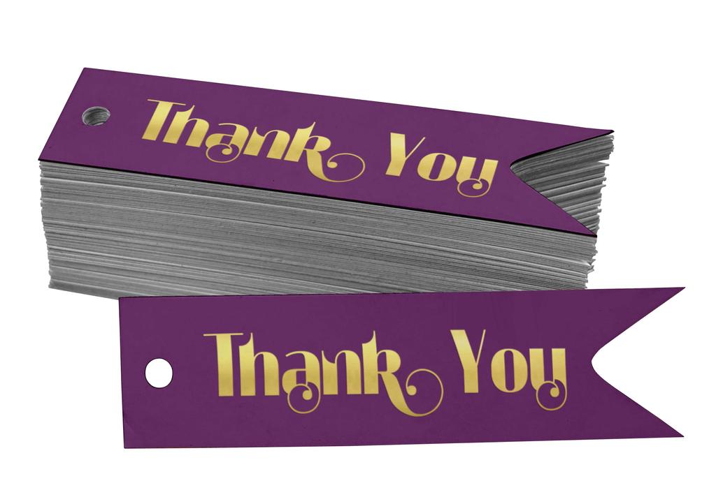 Inkdotpot Gold Foil Paper Hang Tags Thank You Bridal Shower Favor Tags 100
