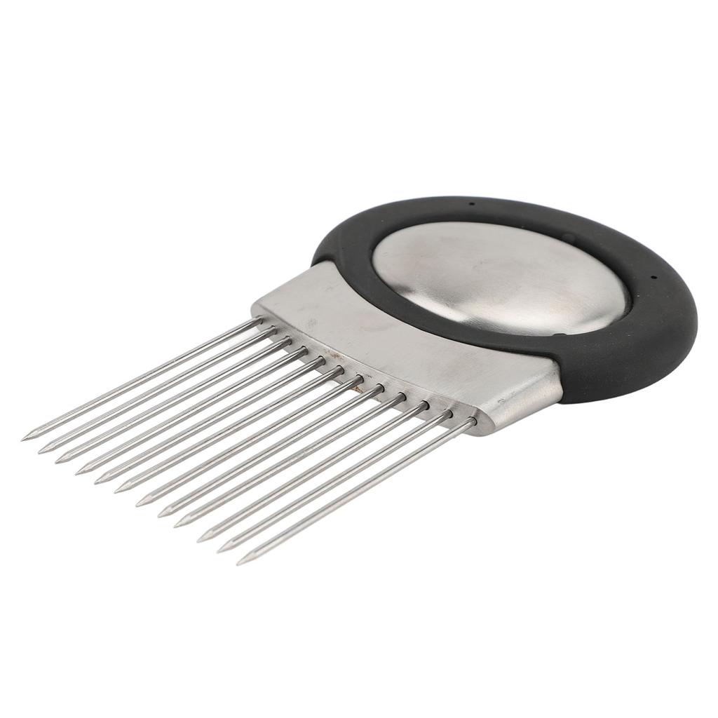 Onion Slicing Holder Multi Purpose Ergonomic Stainless Steel Onion Slicing Assistant Tool for Vegetable Potato