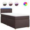 Exclusive House - Slatted Bed Base with Mattress Dark Brown 90x200 Cm