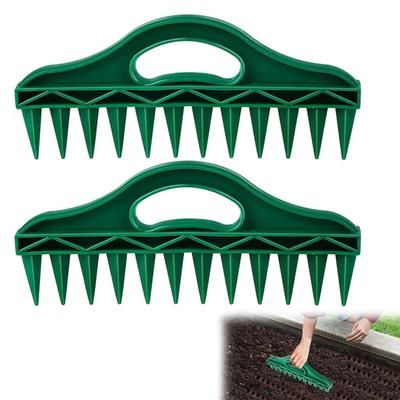 Εγχειρίδιο Seeds Spreader Seed-in Gardening Dibbler 12-Hole Soil Digger Portable Seeds Spacer Soil