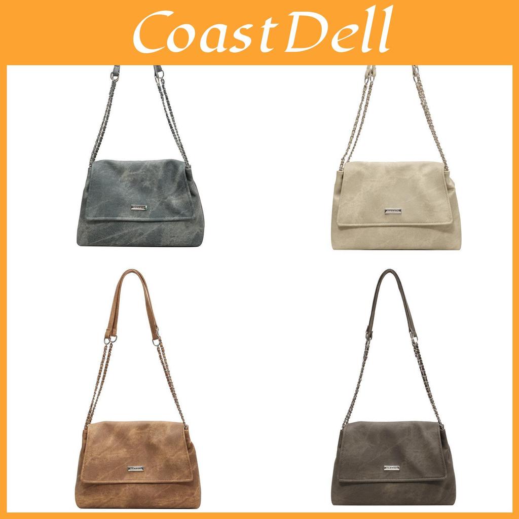 Crossbody Chain Strap Large Purse With Soft Pu Material Ideal For Casual Outings