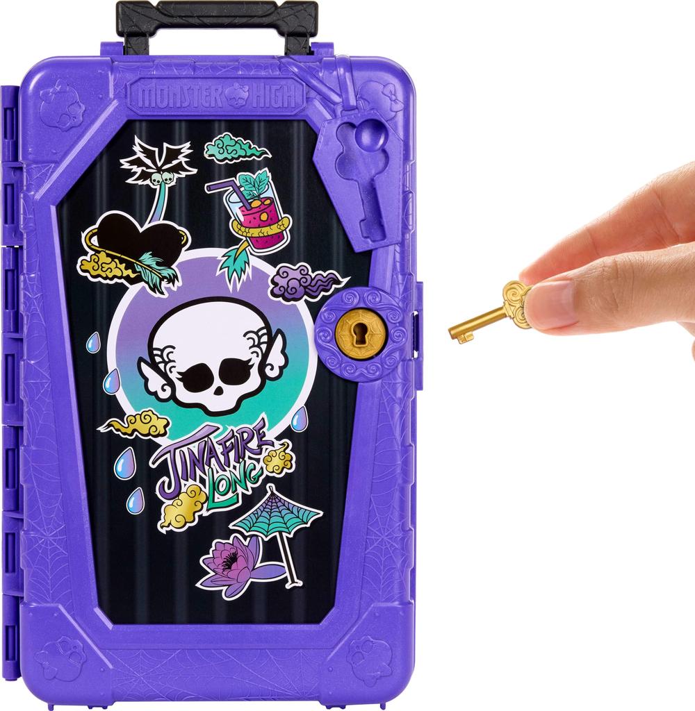 Monster High Skulltimate Secrets Gina Fire Long Oasis Puppe.