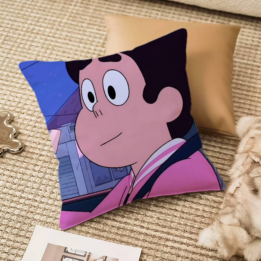 Cute S-Steven Universe Pillow Case Sofa And Living Room Decorative Cushion Covers Dust-proof And Mite-proof Invisible Zipper