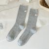 Cotton Middle Tube Socks Heel Label Warm Socks Fashion Knitted Socks  Autumn