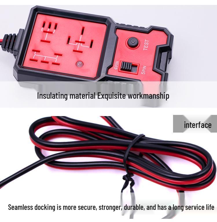 12V/24V Car Relay Tester for Four-Pin/Five-Pin Relays