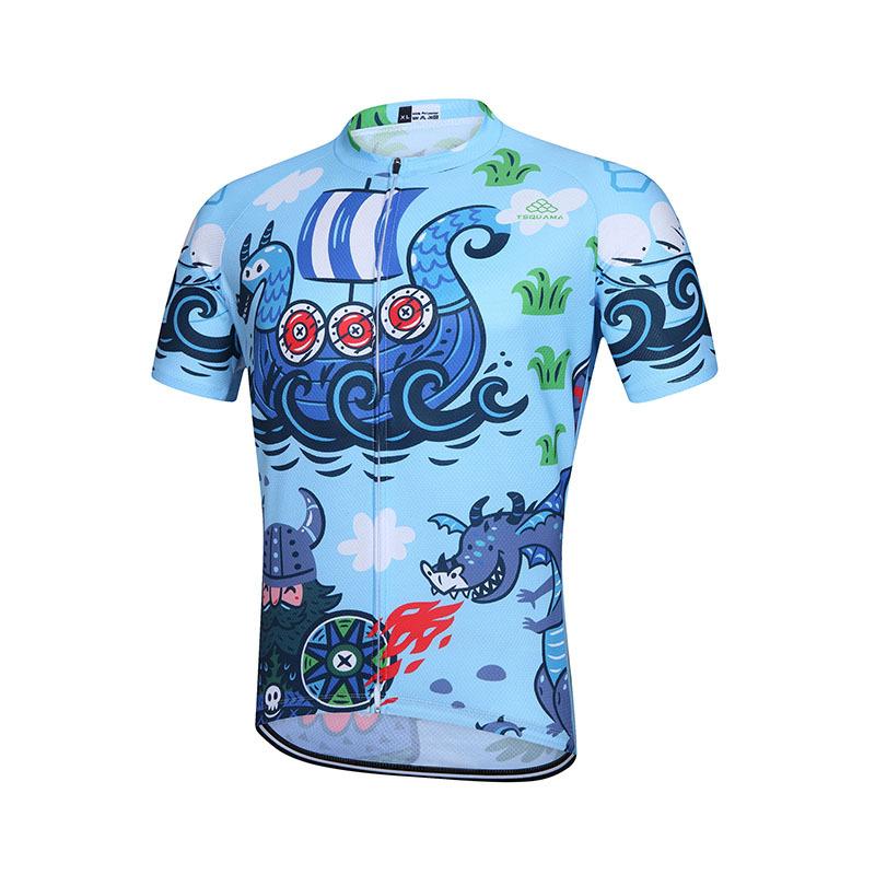 Summer New Tour De France Mountain Bike Top Overalls Pants Cycling Suit Short-sleeved Men's and Women's Summer Breathable Cycling Suit Suit