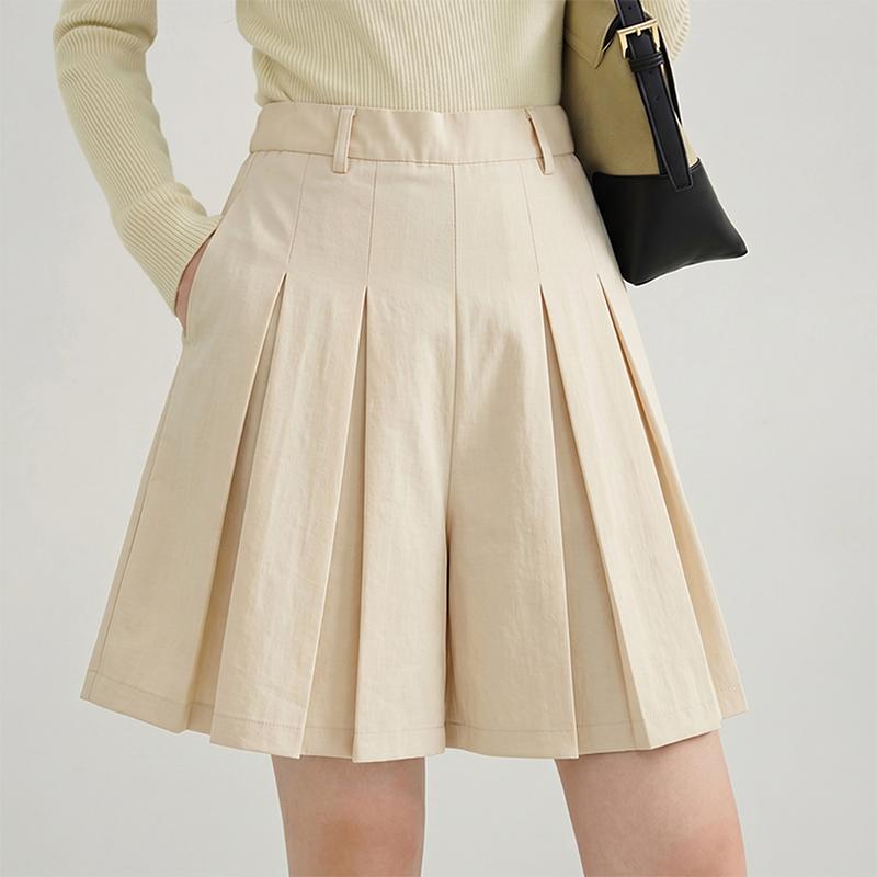 ZANZEA Women Casual Elastic Waist Solid Color Loose Shorts